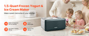 Charger l'image dans la visionneuse de galerie, Amocart Automatic Ice Cream Maker w/Built-in Compressor 1.5QT No Pre-freezing Gelato Make Stainless Steel Electric Sorbet-Maker
