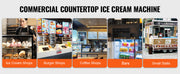 Bild in Galerie-Viewer laden, Amocart 4L Commercial Ice Cream MachineSingle Flavor Countertop Soft Serve Ice Cream Maker Touch Screen Auto Clean Pre-cooling
