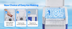 SucceBuy 1.8L Commercial Ice Shaver Machine Electric Snow Cone Machine Stainless Steel Blades Shaved Ice Maker for Dessert Home