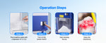 SucceBuy 1.8L Commercial Ice Shaver Machine Electric Snow Cone Machine Stainless Steel Blades Shaved Ice Maker for Dessert Home