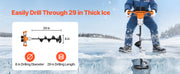Bild in Galerie-Viewer laden, Amocart Electric Ice Auger Cold-Resistant 2 in 1 Cordless Ice Fishing Augers and Earth Auger with 8" Ices &amp; Earth Drill Bit
