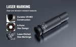 Amocart Drive Impact Socket Set Deep Shallow Socket Set CR-V Alloy Steel Auto Repair Easy-to-Read Size Markings Storage Case