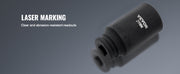 Charger l'image dans la visionneuse de galerie, Amocart 1/2" Drive Impact Socket Set 9 Piece Deep Socket Set Metric 29-38mm 6 Point Cr-Mo Alloy Steel for Auto Repair
