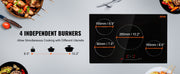 Bild in Galerie-Viewer laden, Amocart 4 Burners 30'' Electric Cooktop Induction Stove Top Built-in Magnetic Cooktop with 9 Heating Level Touch Screen Burner
