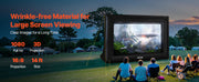 Bild in Galerie-Viewer laden, Amocart 14/15/16/18/20 FT Inflatable Projector Screen with 120W Air Blower Projector Screen for Outdoor Theater Theme Party
