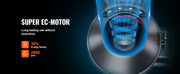 Charger l'image dans la visionneuse de galerie, Amocart Inline Duct Fan Quiet EC-motor Ventilation Exhaust with Temperature Humidity Controller for Cooling Booster Grow Tents
