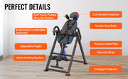 Bild in Galerie-Viewer laden, SucceBuy Inversion Table Heavy Duty Inversion Table Decompression Back Stretcher Machine Strength Training Equipment w/Headrest
