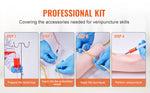 Amocart Phlebotomy Practice Kit IV Venipuncture Intravenous Training Kit w/ Carrying Bag Practice IV Skills for School Students