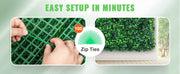 Bild in Galerie-Viewer laden, SucceBuy 12PCS 10x10 in Artificial Boxwood Panels Boxwood Hedge Wall Mat Artificial Grass Backdrop Privacy Screen UV Protected

