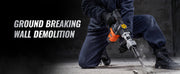 Charger l'image dans la visionneuse de galerie, Amocart 1400W Demolition Jack Hammer Electric Jackhammer Heavy Duty 2900 BPM Concrete Breaker 2pcs Chisels Bits Chipping
