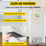 Amocart Hand Dryer Machinery Automatic High-speed Jet Double-sided Secure Robust Material Blade for Washroom Multicolor