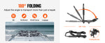 Amocart Kayak Roof Rack 2 Pairs J-Bar Soft Roof Rack Quick Folding Top Mount Tie Down Carrier for Surf Board Canoe Ski Board