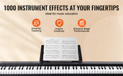 Bild in Galerie-Viewer laden, Amocart 88 Key Digital Piano Keyboard Semi Weighted Keys Full Size Electric Portable Keyboard Piano Set 1000Tones for Beginners
