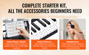 Bild in Galerie-Viewer laden, Amocart 61 Key Digital Keyboard Piano Electric Portable Piano 200 Tones 200 Rhythms or 600 Tones 500 Rhythms for Beginner Use
