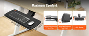 Bild in Galerie-Viewer laden, Amocart Keyboard Tray under Desk Adjustable Height &amp; Angle Keyboard Tray Slide out &amp; Holder for Typing in Home and Office Work
