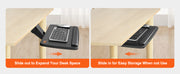 Bild in Galerie-Viewer laden, Amocart Keyboard Tray under Desk Adjustable Height &amp; Angle Keyboard Tray Slide out &amp; Holder for Typing in Home and Office Work
