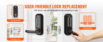 Amocart Mechanical Keyless Entry Door Lock Single/Double -Sided 14 Digit Keypad and Handle Embedded