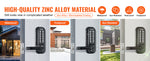 Amocart Mechanical Keyless Entry Door Lock Single/Double -Sided 14 Digit Keypad and Handle Embedded