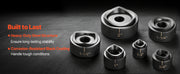 Charger l'image dans la visionneuse de galerie, Amocart 10/15 Ton Knockout Punch Set 1/2in to 2 or 4in KO Tools Kit W/6 Dies for Electrical Control Cabinets Switch Cabinets
