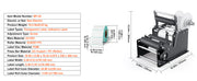 Load image into Gallery viewer, Amocart Semi-Automatic Round Bottle Labeling Machine 20-50pcs/min Electric Label Applicator for Bottles Diameter 0.78-4.72in
