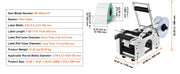 Charger l'image dans la visionneuse de galerie, Amocart Semi-Automatic Round Bottle Labeling Machine 20-50pcs/min Electric Label Applicator for Bottles Diameter 0.78-4.72in
