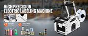 Charger l'image dans la visionneuse de galerie, Amocart Semi-Automatic Round Bottle Labeling Machine 20-50pcs/min Electric Label Applicator for Bottles Diameter 0.78-4.72in

