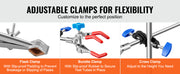 Charger l'image dans la visionneuse de galerie, Amocart Lab Stand Support Laboratory Retort Support Stand Set Steel Lab Stand 23.6" Rod and 8.3" x 5.3" Cast Iron Base w/ Clamp
