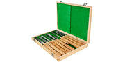 Charger l'image dans la visionneuse de galerie, Amocart 8PCS+1 Free HSS Lathe Chisel Set for Wood Turning Root Furniture Carving Knife 6.89" Blade 16.14" Chisel With Tool Box

