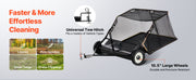 Load image into Gallery viewer, Amocart 52 in Tow Behind Lawn Sweeper 26 cu.ft. Yard Sweeper Adjustable Sweeping Height with Dumping Rope for Grass Clippings
