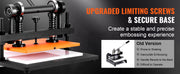 Load image into Gallery viewer, Amocart Leather Cutting Machine Embossing Plate Manual Die Cutter 0.47 in Pressure Stroke Leather Embossing Machine
