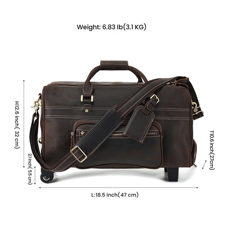Leather Retro Portable Travel Bag For Men - AMOCARTf03e7327a76de78091c08f80a67ede5c