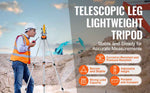 SucceBuy Laser Level Tripod ¼ x 20 Thread Mount 27.36-68.11 inch Height Adjustment with Integrated Level Laser Scanner Stand
