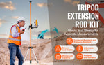 Amocart Laser Level Tripod 1/4"-20 & 5/8"-11 Thread Mount 40.94-133.85in Height Adjustment with Level Bubble & Heavy-duty Stand
