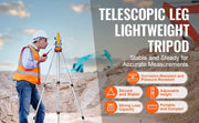 Bild in Galerie-Viewer laden, SucceBuy Laser Level Tripod ¼ x 20 Thread Mount 27.36-68.11 inch Height Adjustment with Integrated Level Laser Scanner Stand
