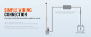 Charger l'image dans la visionneuse de galerie, Amocart 12V Linear Actuator 3000N 500mm Waterproof IP65 Linear Motor 0.19"/s Linear Actuator with Mounting Bracket for Outdoor
