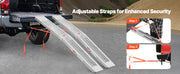 Bild in Galerie-Viewer laden, Amocart 1000lbs Steel Ramps 2Pcs Ramps with Wider Ramp Surface Universal Stable Loading Ramp with Handles Fit for ATV UTV Motor
