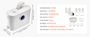 Charger l'image dans la visionneuse de galerie, Amocart Macerator Pump 500W/700W/900W/1200W Waste Water Disposal Upflush Machine for Toilet, Basement, Shower, Laundry, Bathtub
