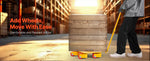 SucceBuy 8800 lbs Machinery Moving Skat Dolly with 360° Cap & PU Swivel Rollers Industrial Machine Mover for Warehouse Workshop