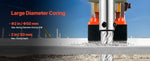 SucceBuy Magnetic Drill 1450W Motor 2in Coring Diameter 2922 lbf Magnetic Force with 6 Coring Bits for Metal Surface Industrial