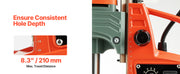 Bild in Galerie-Viewer laden, Amocart Magnetic Drill Press Portable Mag Drill Press Adjustable Speed for Metal Surface Industrial and Home Improvement Orange

