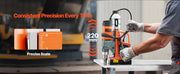Bild in Galerie-Viewer laden, Amocart 11PCs Magnetic Drill Motor 1.6 in 1450W Boring Diameter 850RPM Speed 2810 lbf Portable Electric Mag Drill Press
