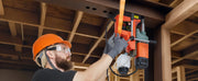 Bild in Galerie-Viewer laden, Amocart Magnetic Drill Press Portable Mag Drill Press Adjustable Speed for Metal Surface Industrial and Home Improvement Orange

