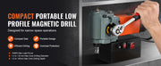 Bild in Galerie-Viewer laden, Amocart Magnetic Drill Press 1300W Low Profile Mag Drill Light Weight Portable Mag Drilling Machine with Cooling Device

