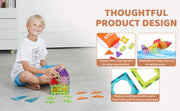 Charger l'image dans la visionneuse de galerie, Amocart 32PCS Light Magnetic Tiles Building Blocks Magnet Educational STEM Sensory Stacking Toys for Toddlers Boys Girls Gifts

