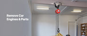 Bild in Galerie-Viewer laden, Amocart 1T/2T Hand Chain Hoist Manual Chain Block with 8/10/20 ft Lifting Height Pulley Hoist for Garage Warehouse Machinery
