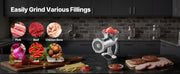 Bild in Galerie-Viewer laden, Amocart Manual Meat Grinder 304 Stainless Steel Hand Meat Grinder with Suction Cup&amp;Steel Table Clamp Meat Mincer Sausage Maker
