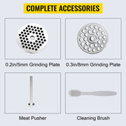 Charger l'image dans la visionneuse de galerie, Amocart Manual Meat Grinder 304 Stainless Steel Hand Meat Grinder with Steel Table Clamp Meat Mincer Sausage Maker
