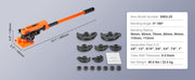 Charger l'image dans la visionneuse de galerie, Amocart Manual Pipe Bender 7 Bending Dies Multifunction Steel Copper Tube Bending Machine Lever Heavy Duty Tube Bender Tools

