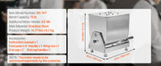Bild in Galerie-Viewer laden, Amocart Manual Meat Mixer 80L Tilt Tank Processing Equipment(Mixing Max 80LBS) Stainless Steel Mixer w/ Lid Handle Gear Reducer
