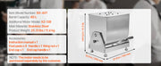 Bild in Galerie-Viewer laden, Amocart Manual Meat Mixer 80L Tilt Tank Processing Equipment(Mixing Max 80LBS) Stainless Steel Mixer w/ Lid Handle Gear Reducer
